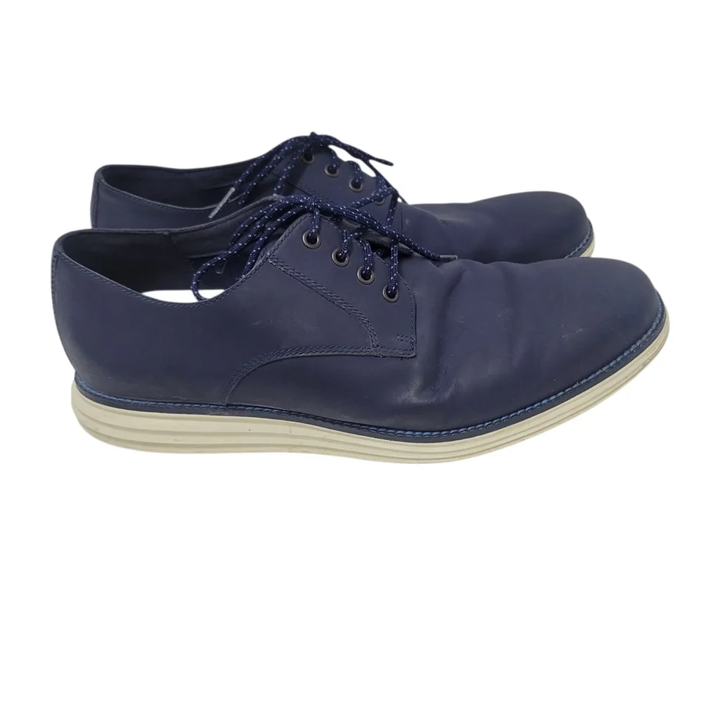 Cole Haan Men's Oxford Blue Ivory Casual Lace-Up Shoes C27998 Size 10M